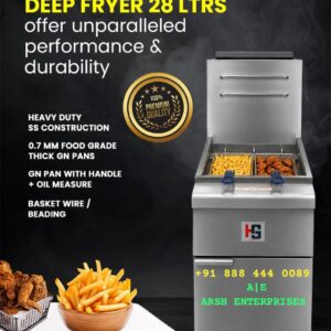 Commercial Gas Deep Fryer 28L
