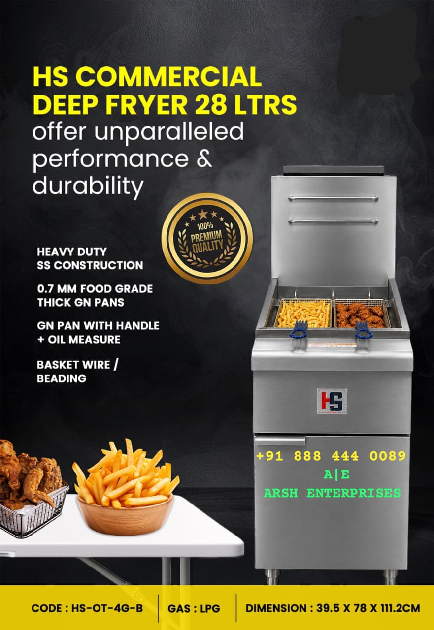 Commercial Gas Deep Fryer 28L