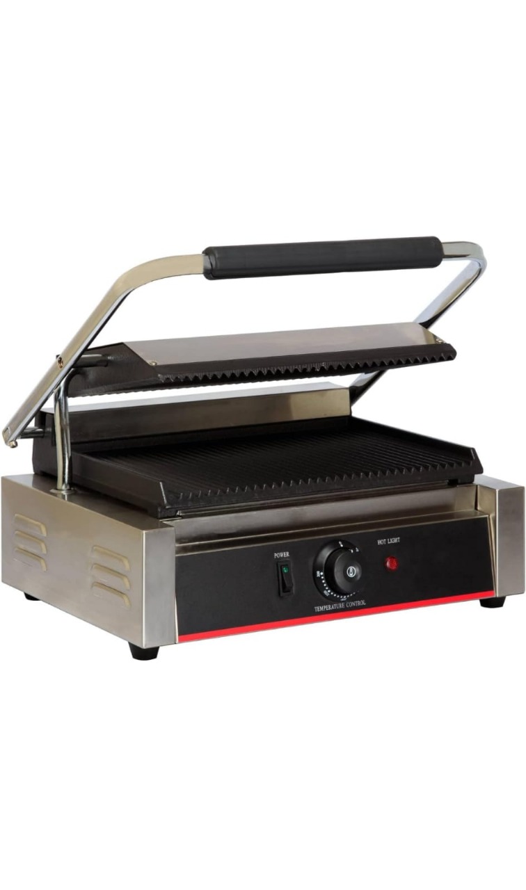 A|E Commercial Electric Panini Griller Single Plate