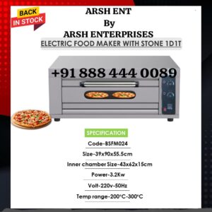 A|E Single Deck Single Tray Commercial Pizza Oven 1D1T