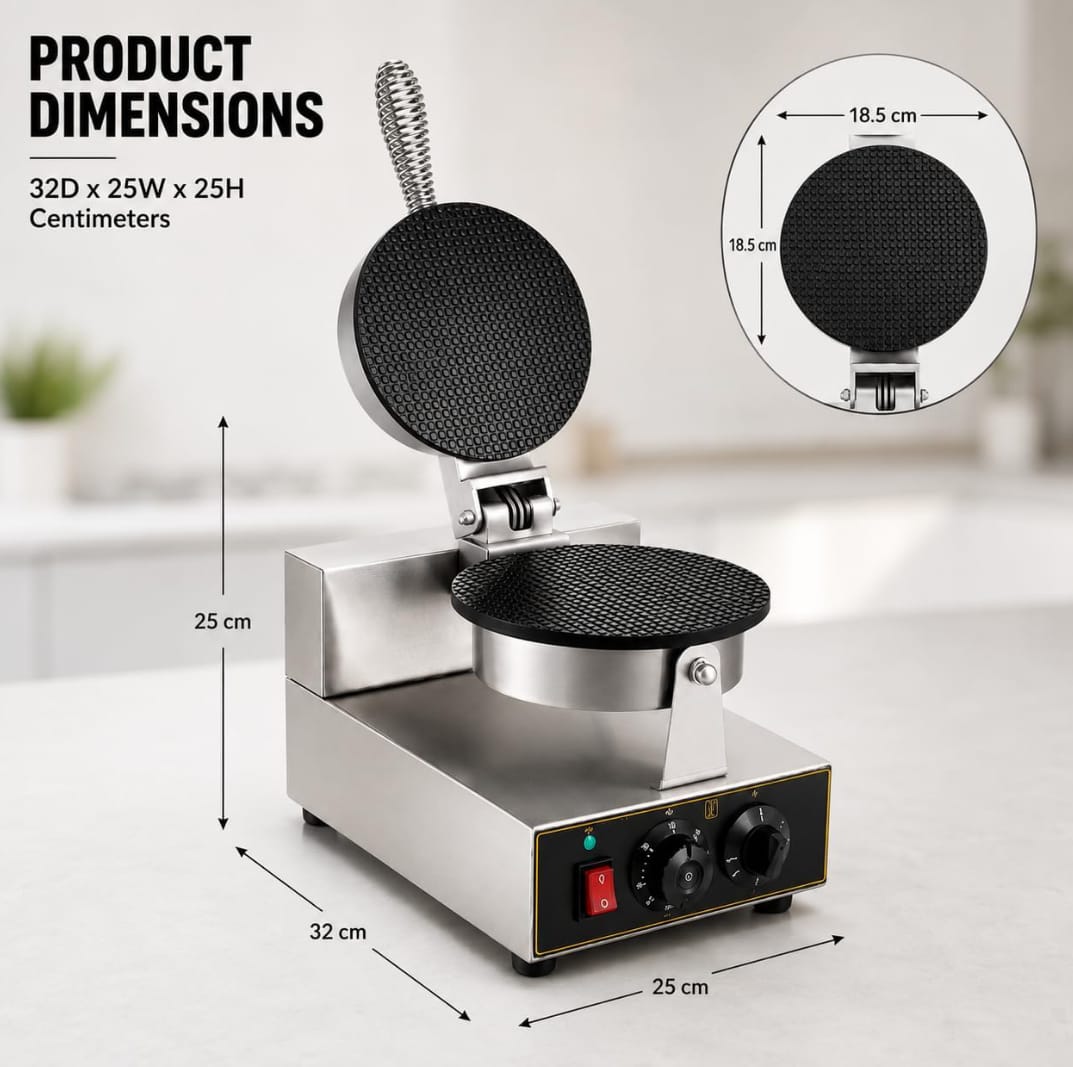 A|E Belgian Waffle Maker Single